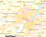 Map commune FR insee code 14118